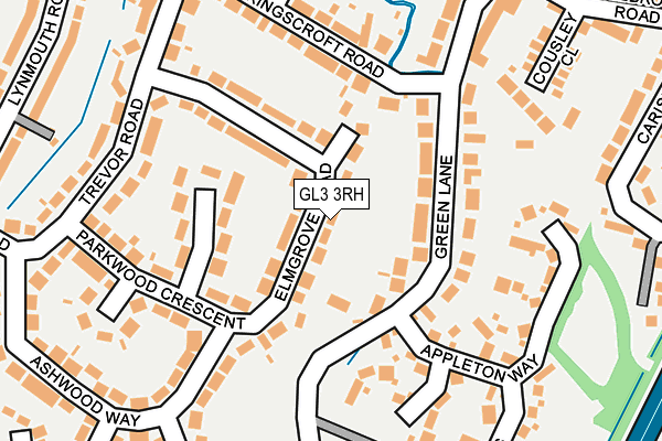 GL3 3RH map - OS OpenMap – Local (Ordnance Survey)