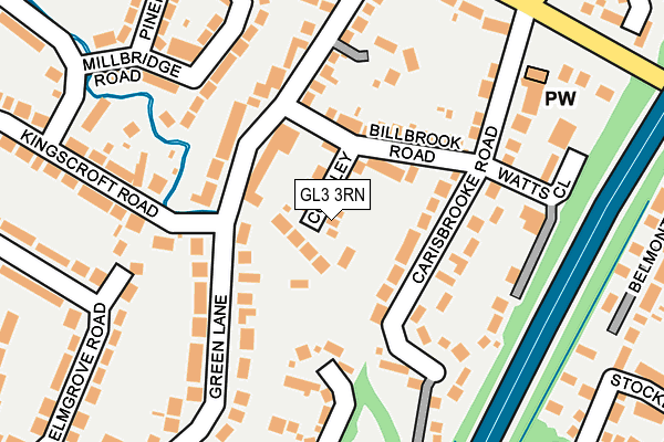 GL3 3RN map - OS OpenMap – Local (Ordnance Survey)