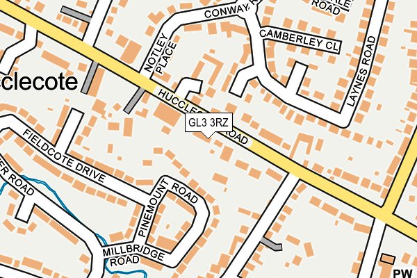 GL3 3RZ map - OS OpenMap – Local (Ordnance Survey)