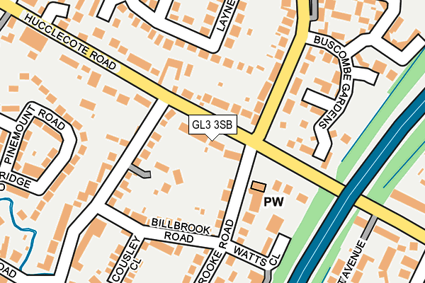 GL3 3SB map - OS OpenMap – Local (Ordnance Survey)