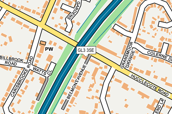 GL3 3SE map - OS OpenMap – Local (Ordnance Survey)