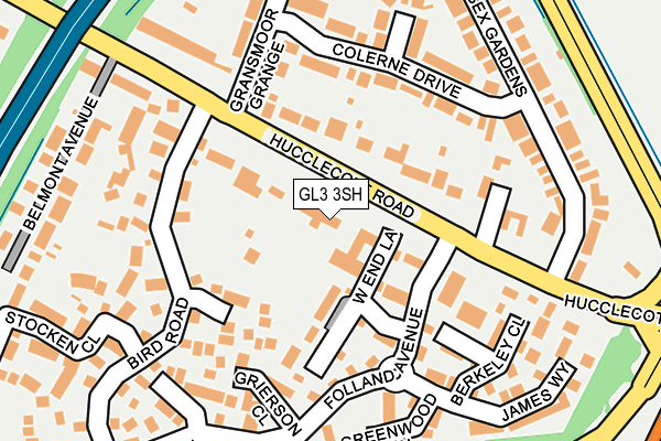 GL3 3SH map - OS OpenMap – Local (Ordnance Survey)