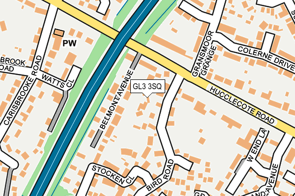 GL3 3SQ map - OS OpenMap – Local (Ordnance Survey)