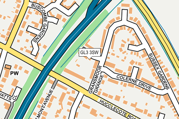 GL3 3SW map - OS OpenMap – Local (Ordnance Survey)