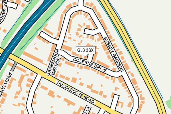 GL3 3SX map - OS OpenMap – Local (Ordnance Survey)