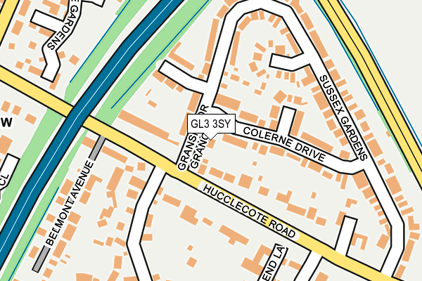 GL3 3SY map - OS OpenMap – Local (Ordnance Survey)