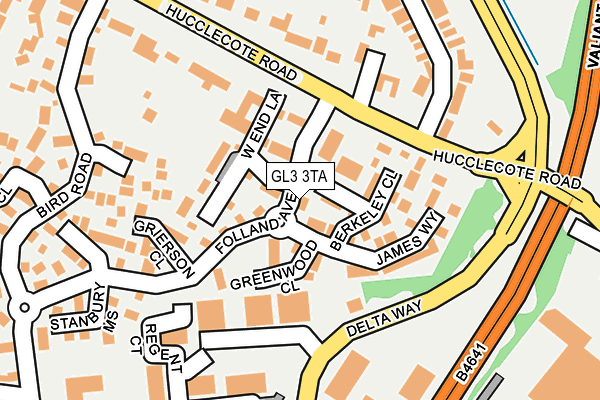 GL3 3TA map - OS OpenMap – Local (Ordnance Survey)