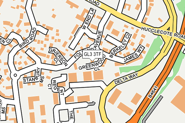 GL3 3TF map - OS OpenMap – Local (Ordnance Survey)