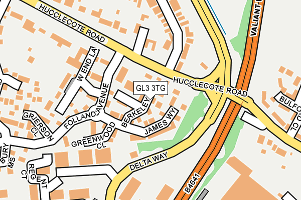 GL3 3TG map - OS OpenMap – Local (Ordnance Survey)