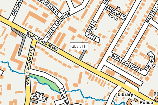 GL3 3TH map - OS OpenMap – Local (Ordnance Survey)