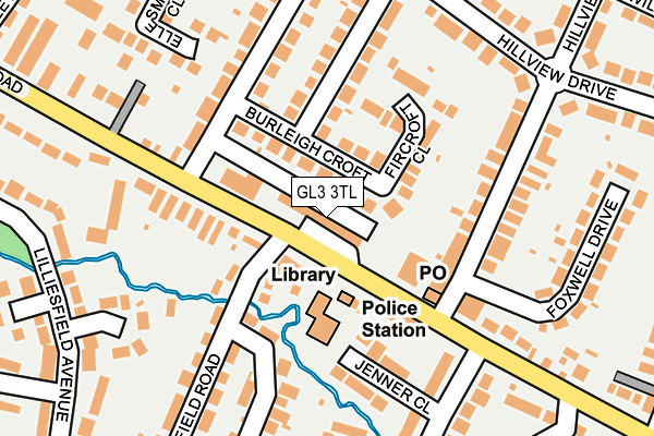 GL3 3TL map - OS OpenMap – Local (Ordnance Survey)