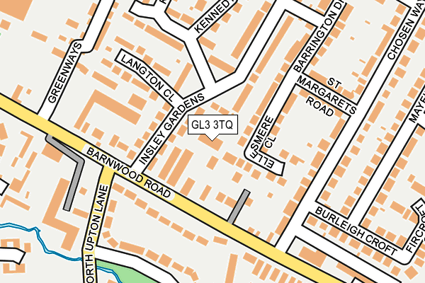 GL3 3TQ map - OS OpenMap – Local (Ordnance Survey)