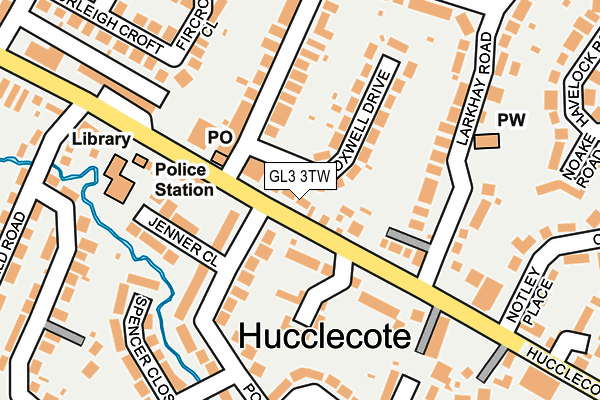 GL3 3TW map - OS OpenMap – Local (Ordnance Survey)