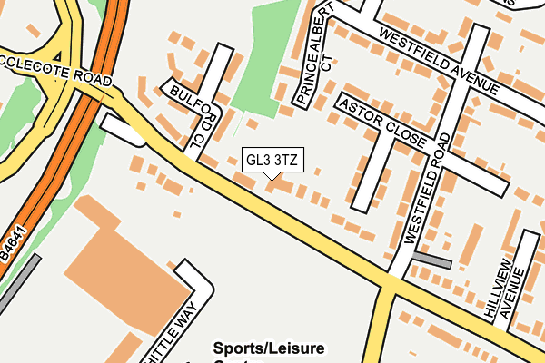 GL3 3TZ map - OS OpenMap – Local (Ordnance Survey)