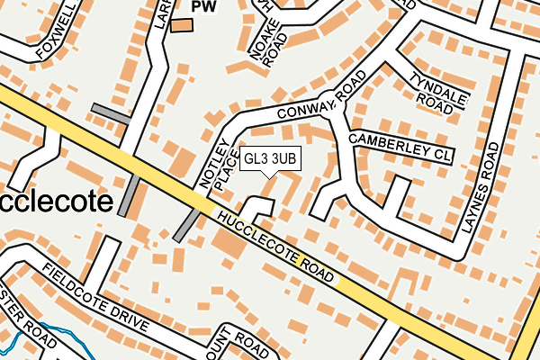 GL3 3UB map - OS OpenMap – Local (Ordnance Survey)