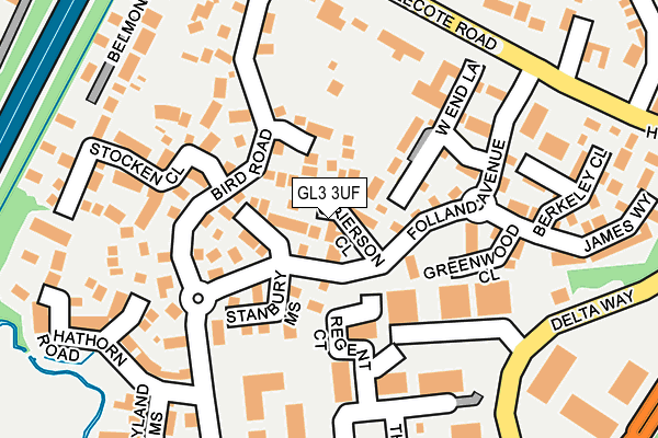 GL3 3UF map - OS OpenMap – Local (Ordnance Survey)