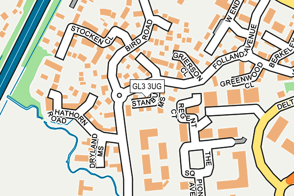 GL3 3UG map - OS OpenMap – Local (Ordnance Survey)