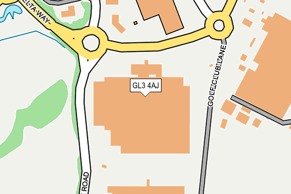 GL3 4AJ map - OS OpenMap – Local (Ordnance Survey)