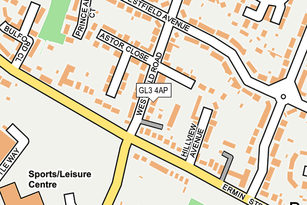 GL3 4AP map - OS OpenMap – Local (Ordnance Survey)