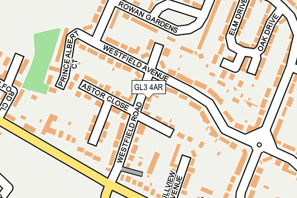 GL3 4AR map - OS OpenMap – Local (Ordnance Survey)