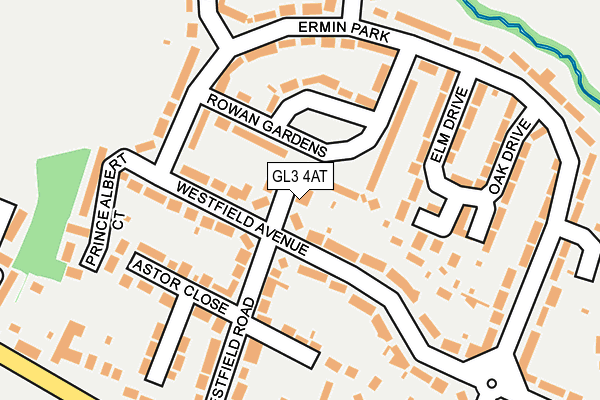 GL3 4AT map - OS OpenMap – Local (Ordnance Survey)