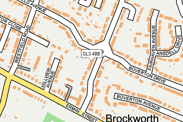 GL3 4BB map - OS OpenMap – Local (Ordnance Survey)