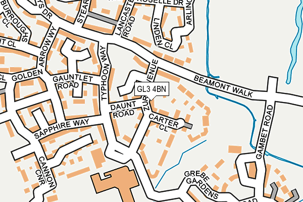 GL3 4BN map - OS OpenMap – Local (Ordnance Survey)