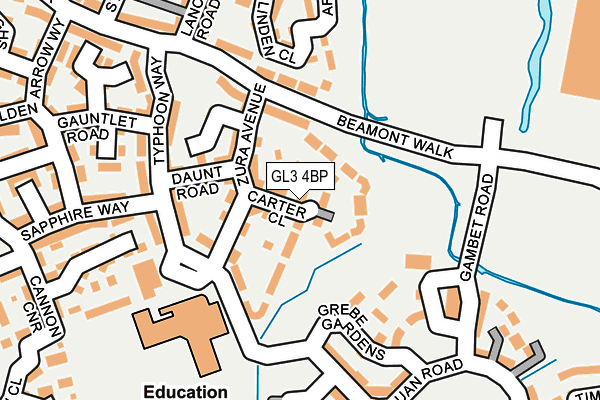 GL3 4BP map - OS OpenMap – Local (Ordnance Survey)