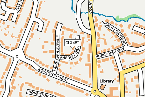 GL3 4BT map - OS OpenMap – Local (Ordnance Survey)