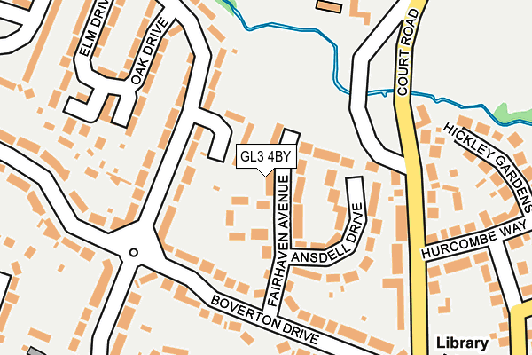 GL3 4BY map - OS OpenMap – Local (Ordnance Survey)