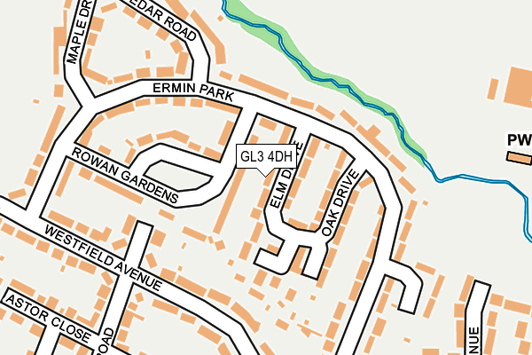 GL3 4DH map - OS OpenMap – Local (Ordnance Survey)