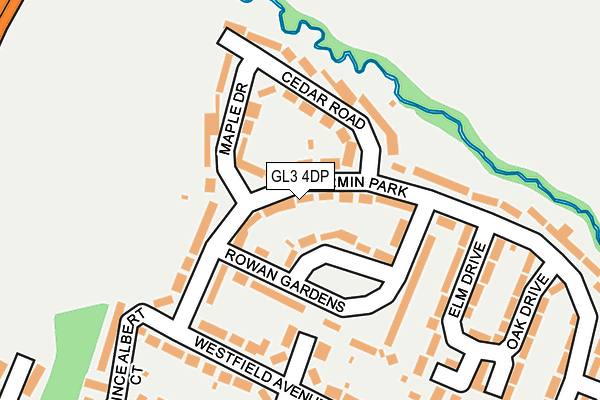 GL3 4DP map - OS OpenMap – Local (Ordnance Survey)