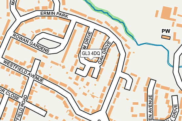 GL3 4DQ map - OS OpenMap – Local (Ordnance Survey)