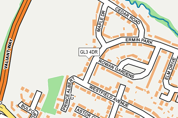 GL3 4DR map - OS OpenMap – Local (Ordnance Survey)