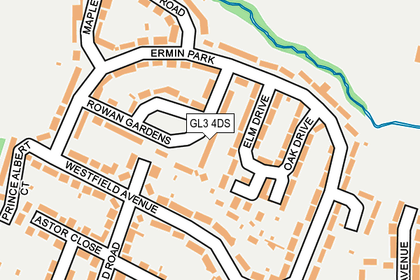 GL3 4DS map - OS OpenMap – Local (Ordnance Survey)