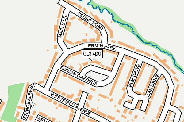 GL3 4DU map - OS OpenMap – Local (Ordnance Survey)