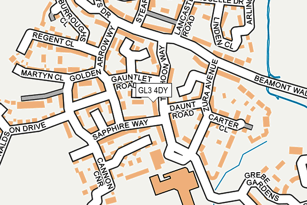 GL3 4DY map - OS OpenMap – Local (Ordnance Survey)