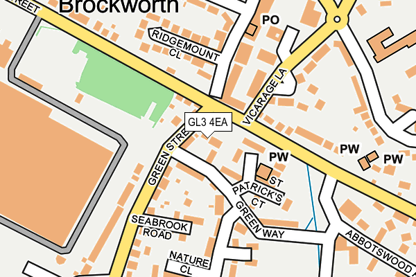 GL3 4EA map - OS OpenMap – Local (Ordnance Survey)