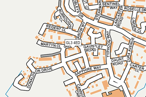 GL3 4ED map - OS OpenMap – Local (Ordnance Survey)