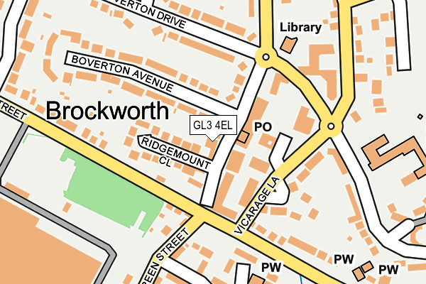 GL3 4EL map - OS OpenMap – Local (Ordnance Survey)