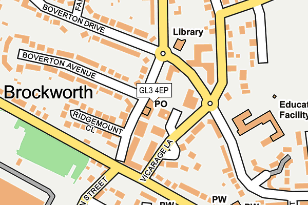 GL3 4EP map - OS OpenMap – Local (Ordnance Survey)