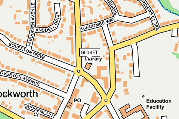 GL3 4ET map - OS OpenMap – Local (Ordnance Survey)