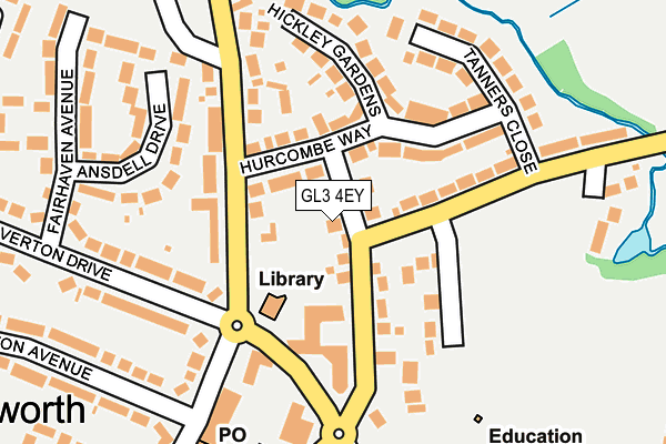 GL3 4EY map - OS OpenMap – Local (Ordnance Survey)