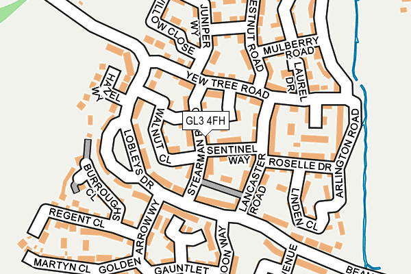 GL3 4FH map - OS OpenMap – Local (Ordnance Survey)