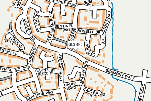 GL3 4FL map - OS OpenMap – Local (Ordnance Survey)