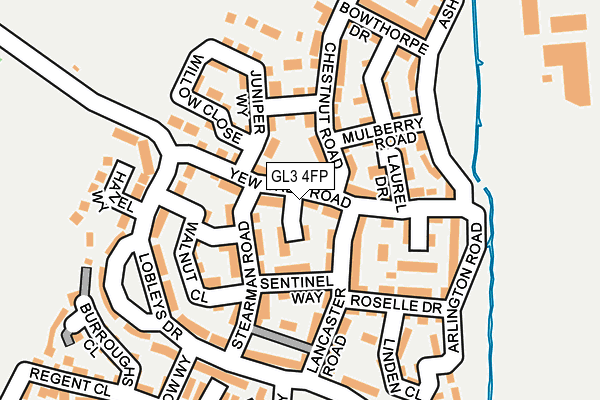 GL3 4FP map - OS OpenMap – Local (Ordnance Survey)
