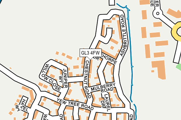 GL3 4FW map - OS OpenMap – Local (Ordnance Survey)