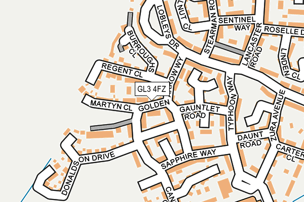 GL3 4FZ map - OS OpenMap – Local (Ordnance Survey)