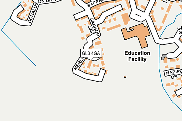 GL3 4GA map - OS OpenMap – Local (Ordnance Survey)