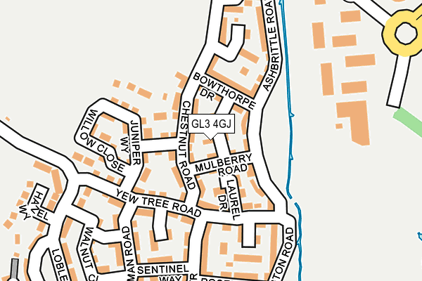 GL3 4GJ map - OS OpenMap – Local (Ordnance Survey)